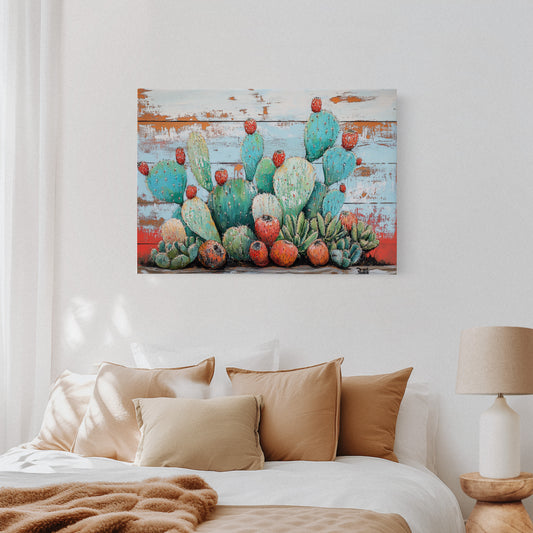 Desert Jewels On Weathered Wood