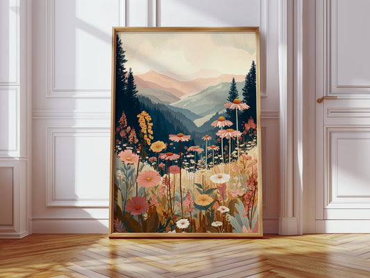 Fields Where Mountains Embrace Light