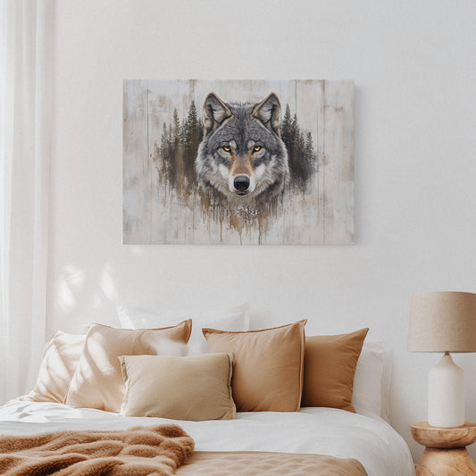 Ancient Forest Holds Wolf's Gaze