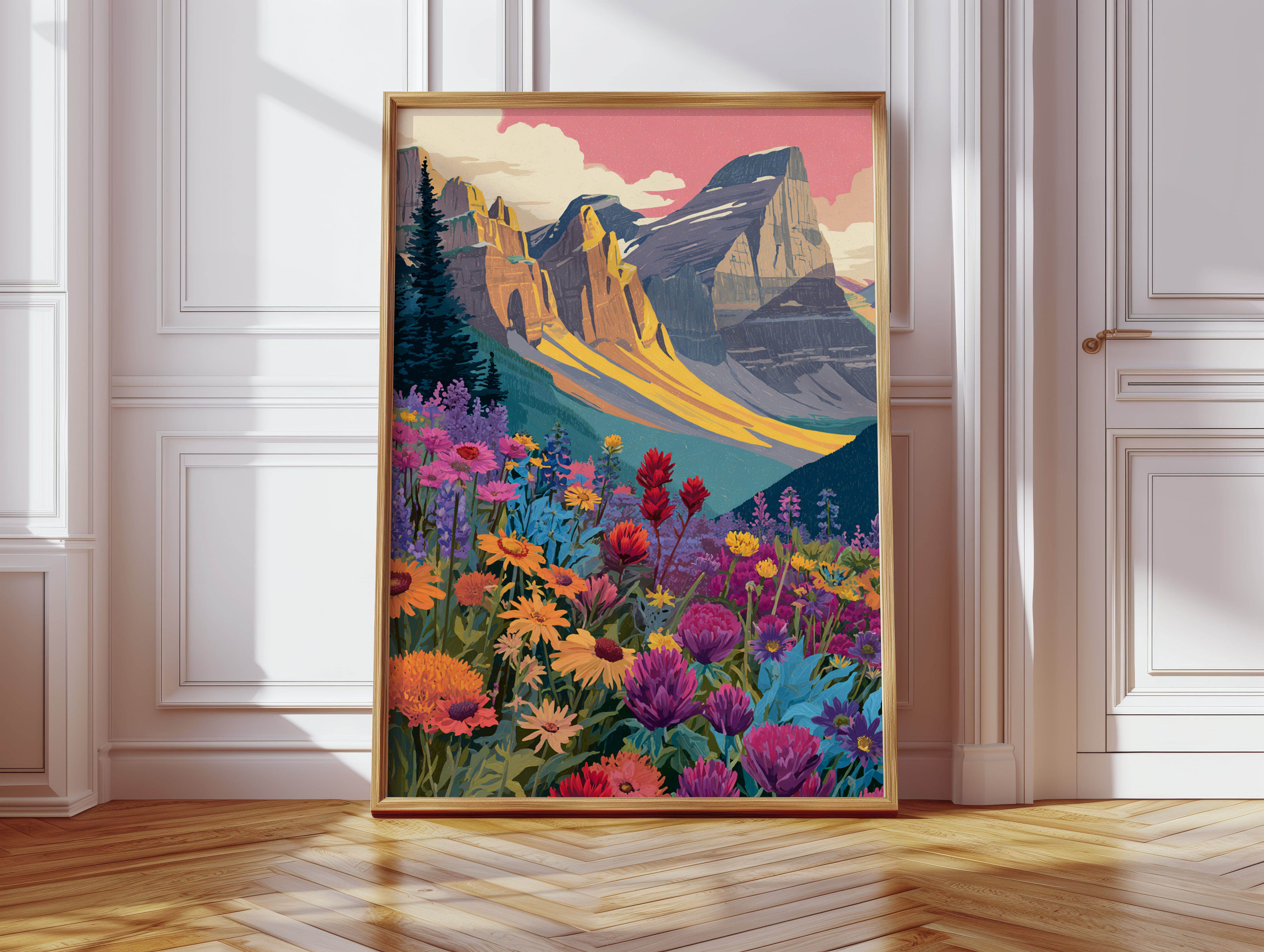 When Mountains Kiss the Meadow