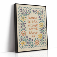 Cross-Stitched Warmth On Weathered Wood