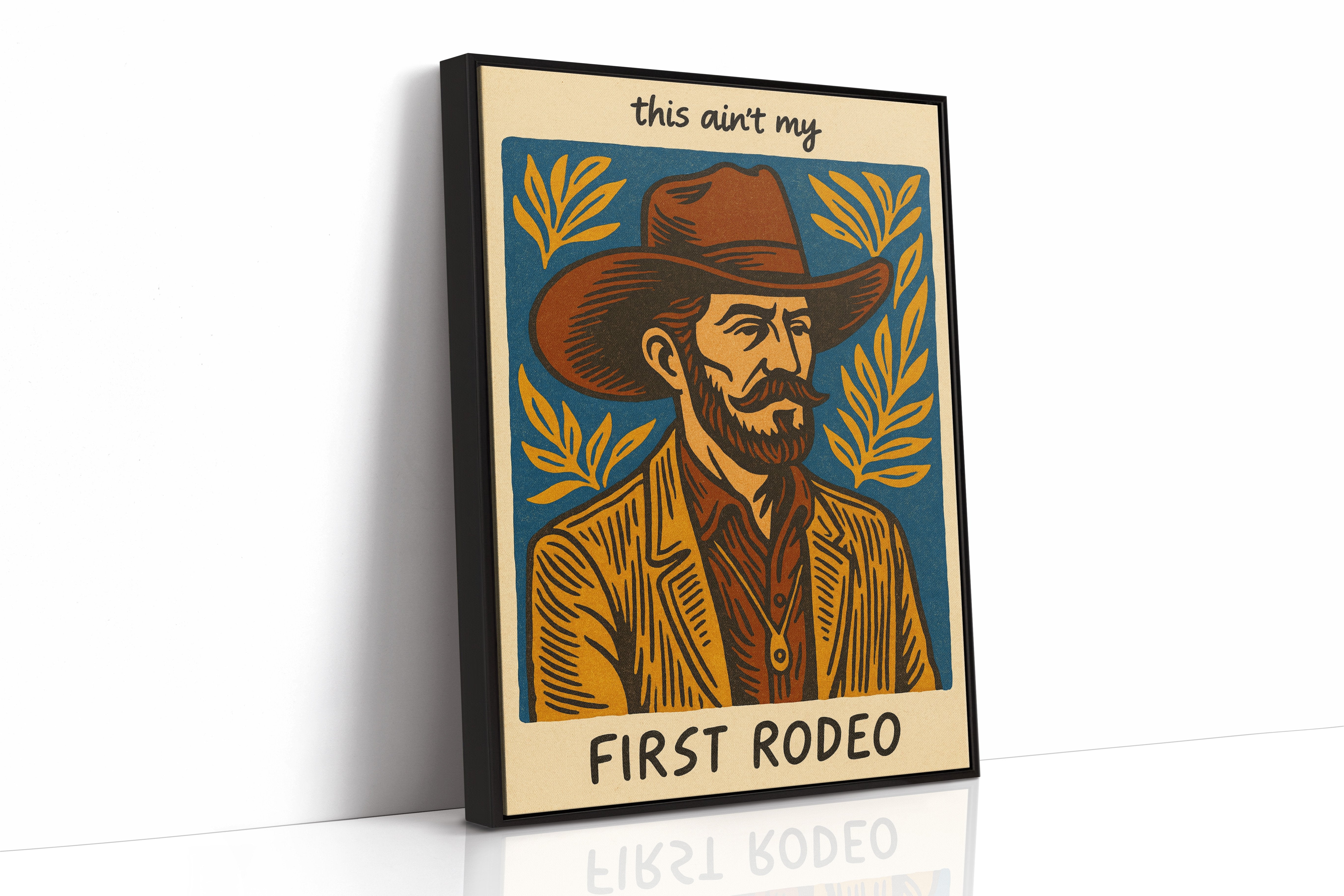 Cowboy Blues On Rustic Boards