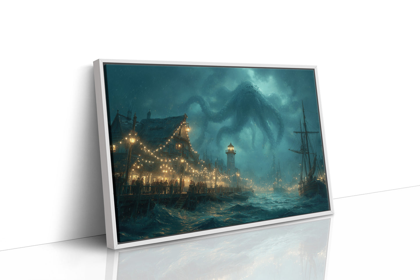 Kraken Looms Over Harbor Town