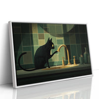 Midnight Curiosity at the Faucet