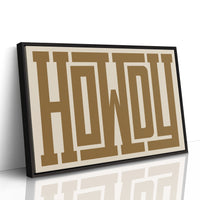 Bold Howdy Western Typography Print