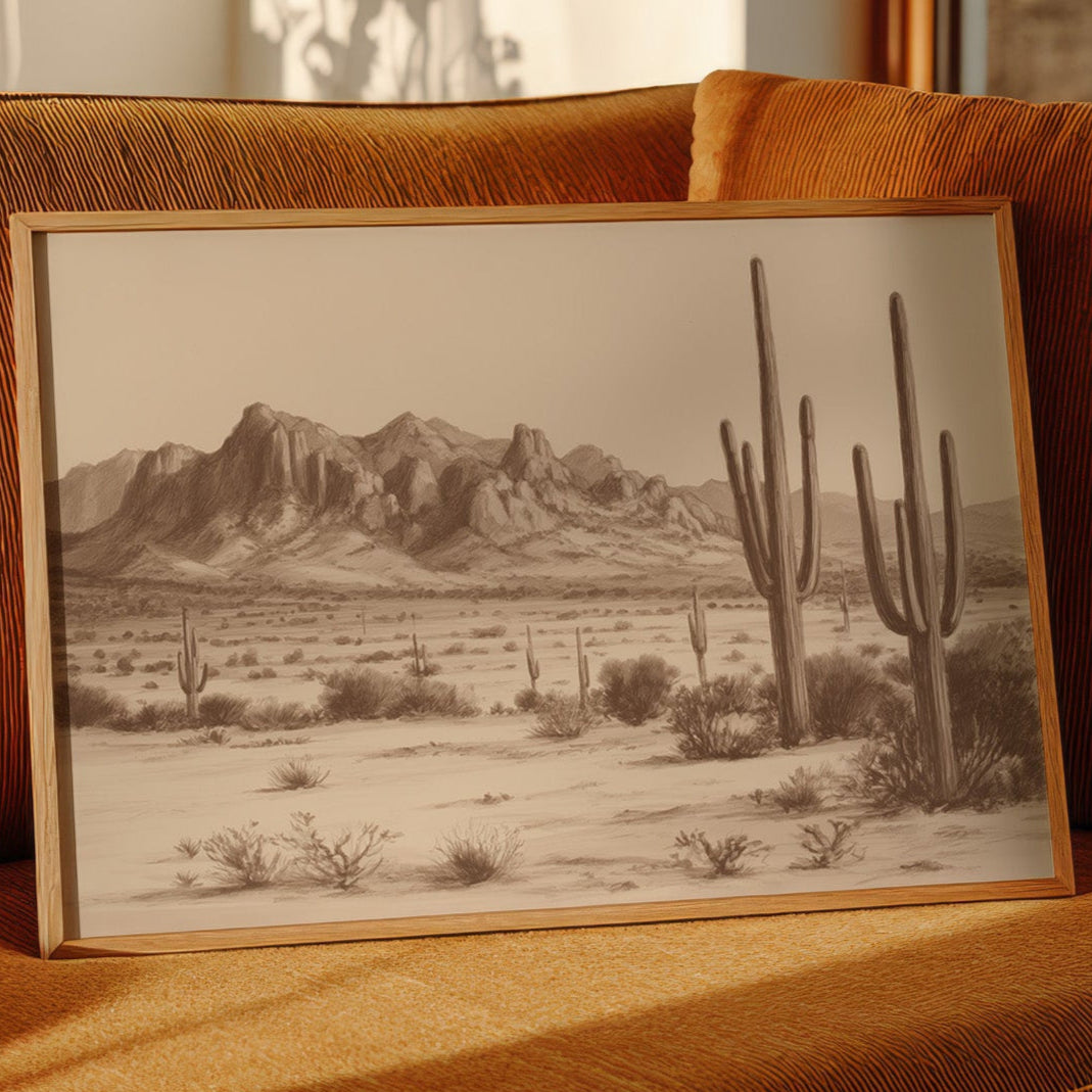 Cacti Stand Against Time's Canvas