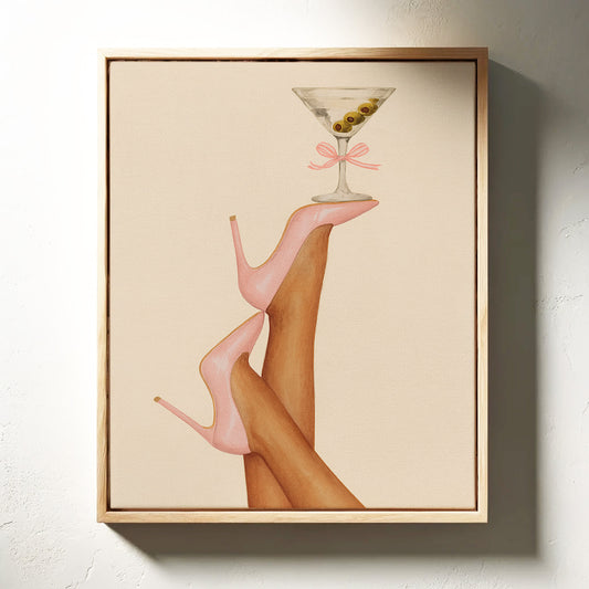 Pink Stilettos Serve Martini Magic