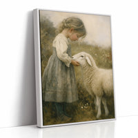 Little Shepherdess and Her Lamb