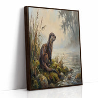 Otter on the Mossy Bank