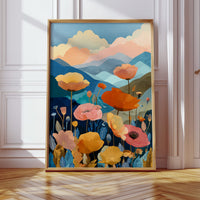 Mountains Blooming with Colorful Life