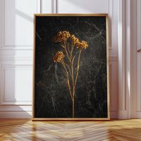 Golden Blooms Against Timeless Stone