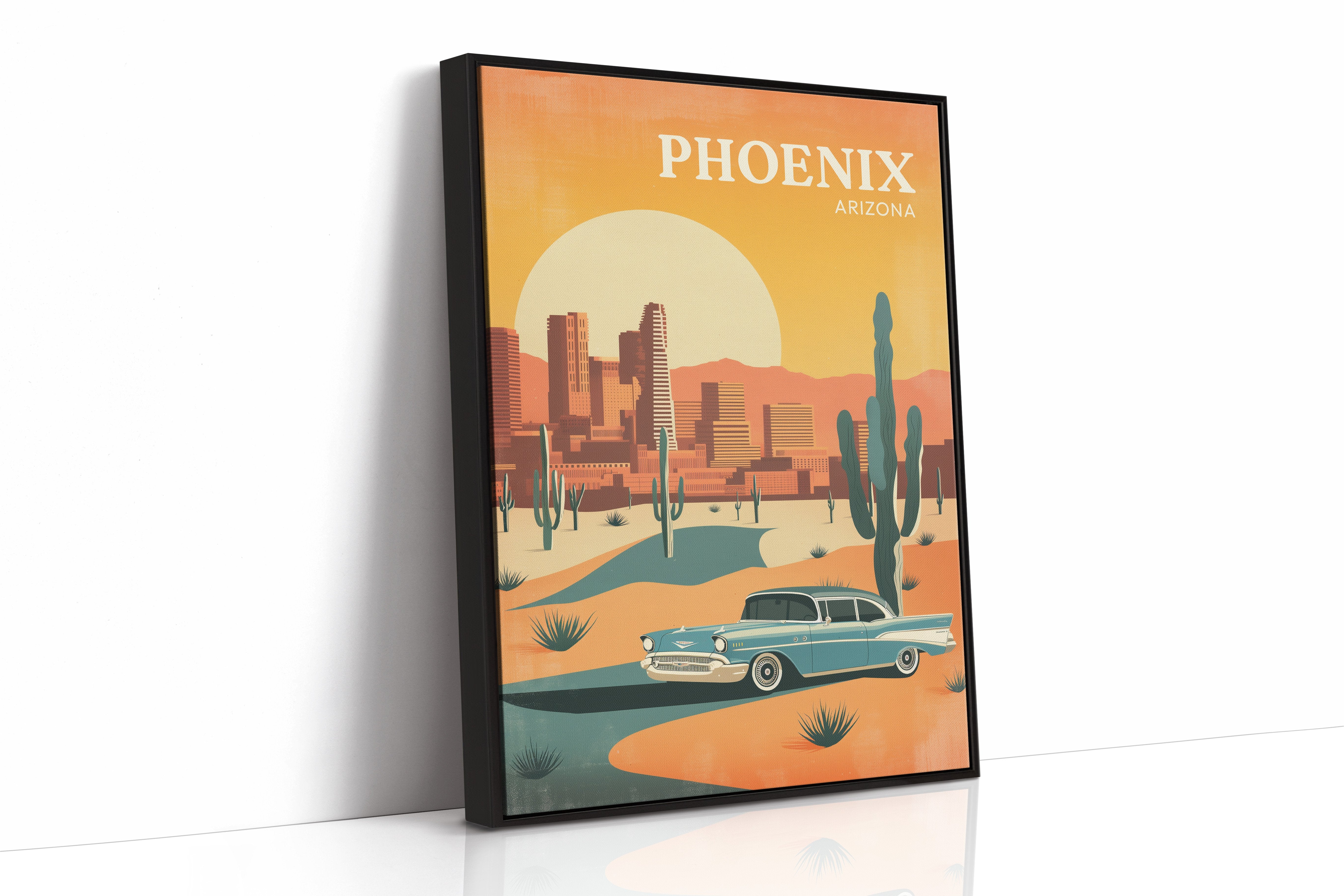 Sunset Cruising Through Desert Horizons