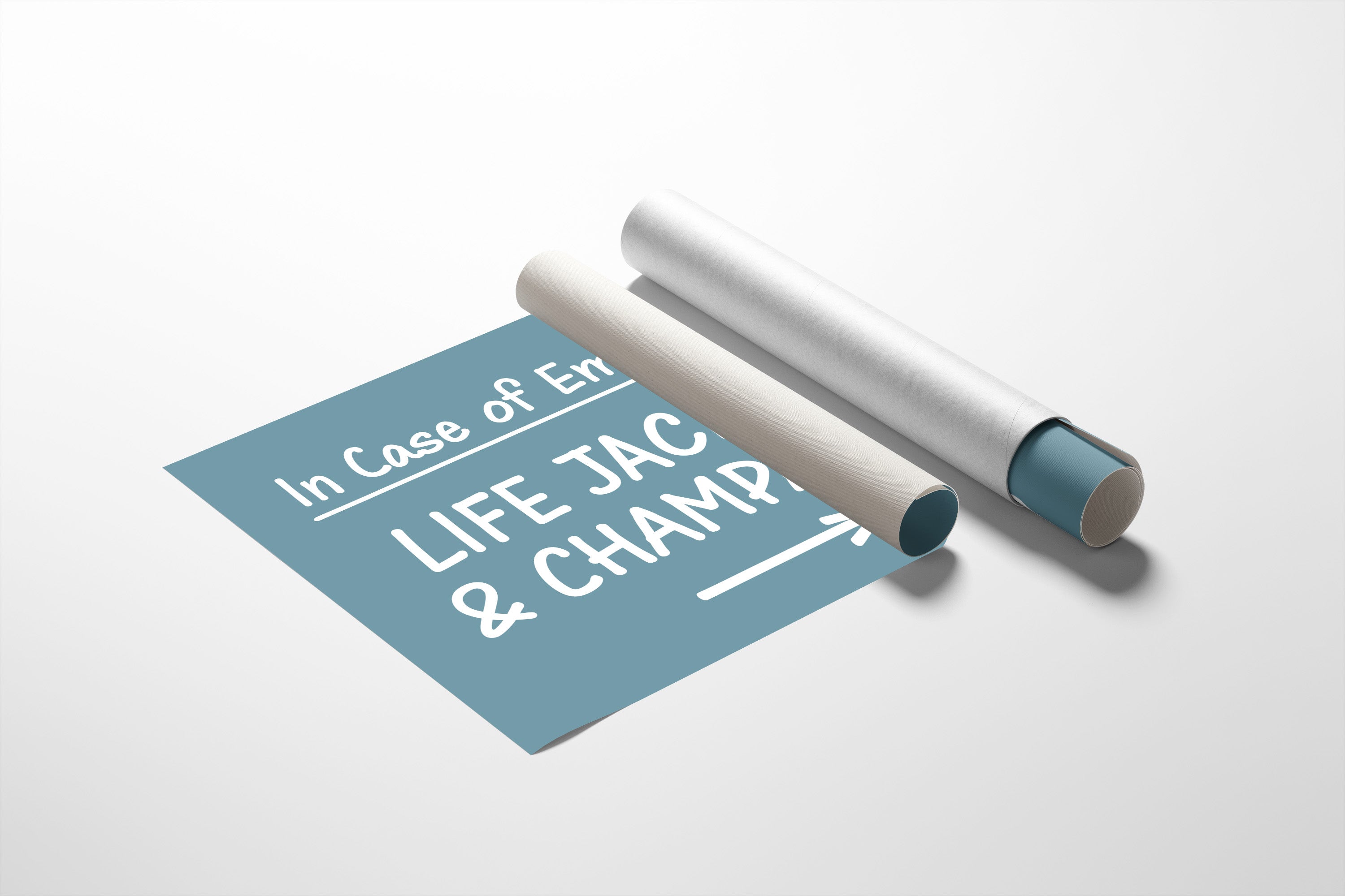Life Jackets & Champagne Sign