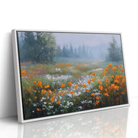 Poppies Dance In Mountain Mist
