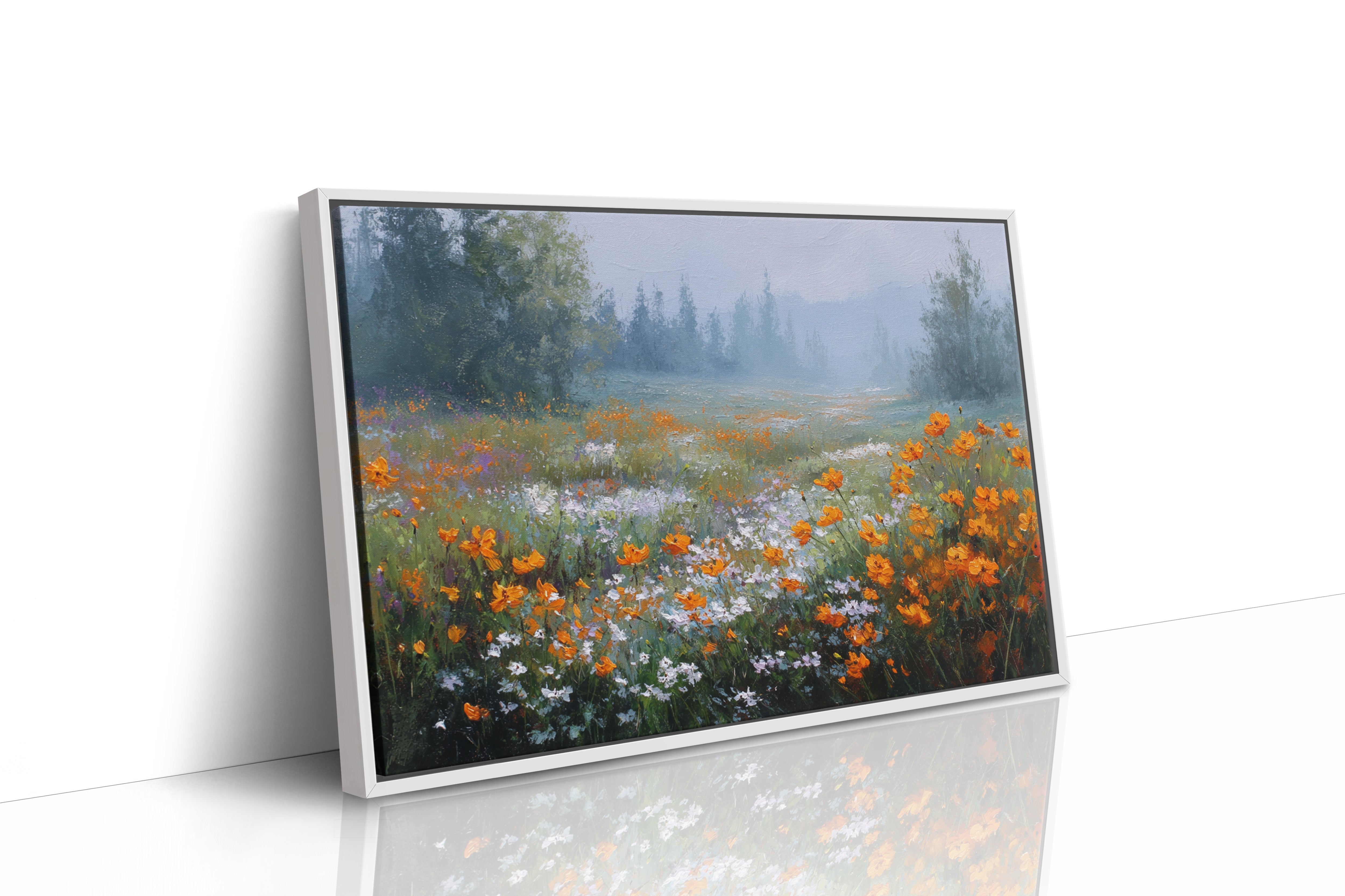 Poppies Dance In Mountain Mist