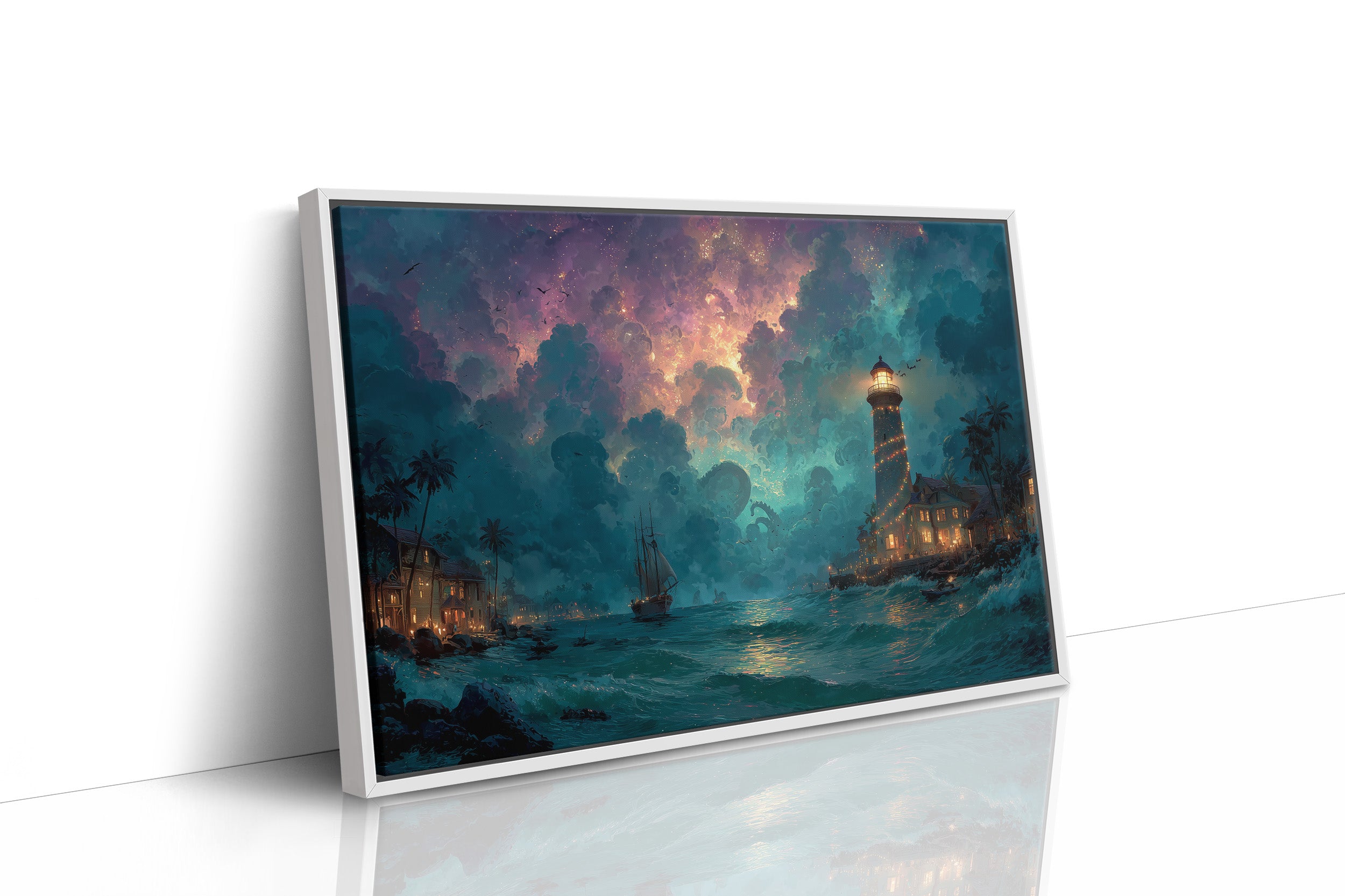 Lighthouse Beneath the Kraken's Sky