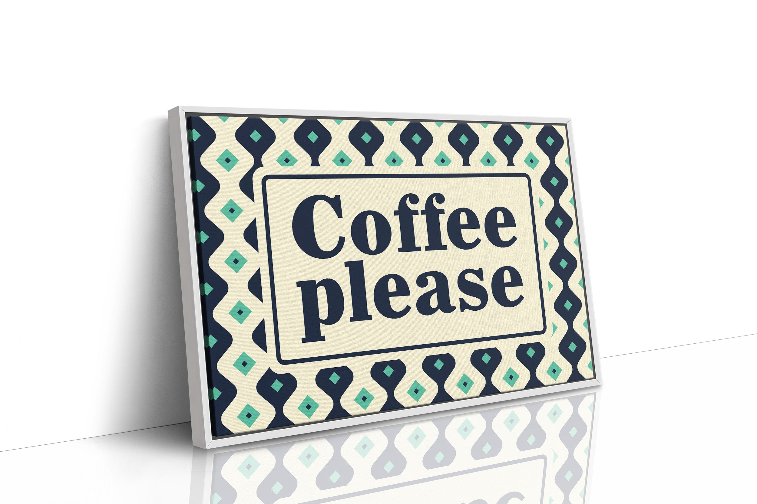 Coffee Please Retro Kitchen Sign