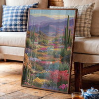 Wildflowers Paint The Desert Mountains