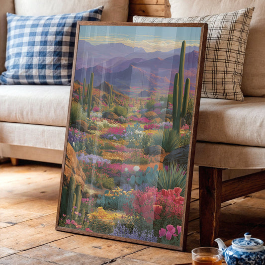 Wildflowers Paint The Desert Mountains