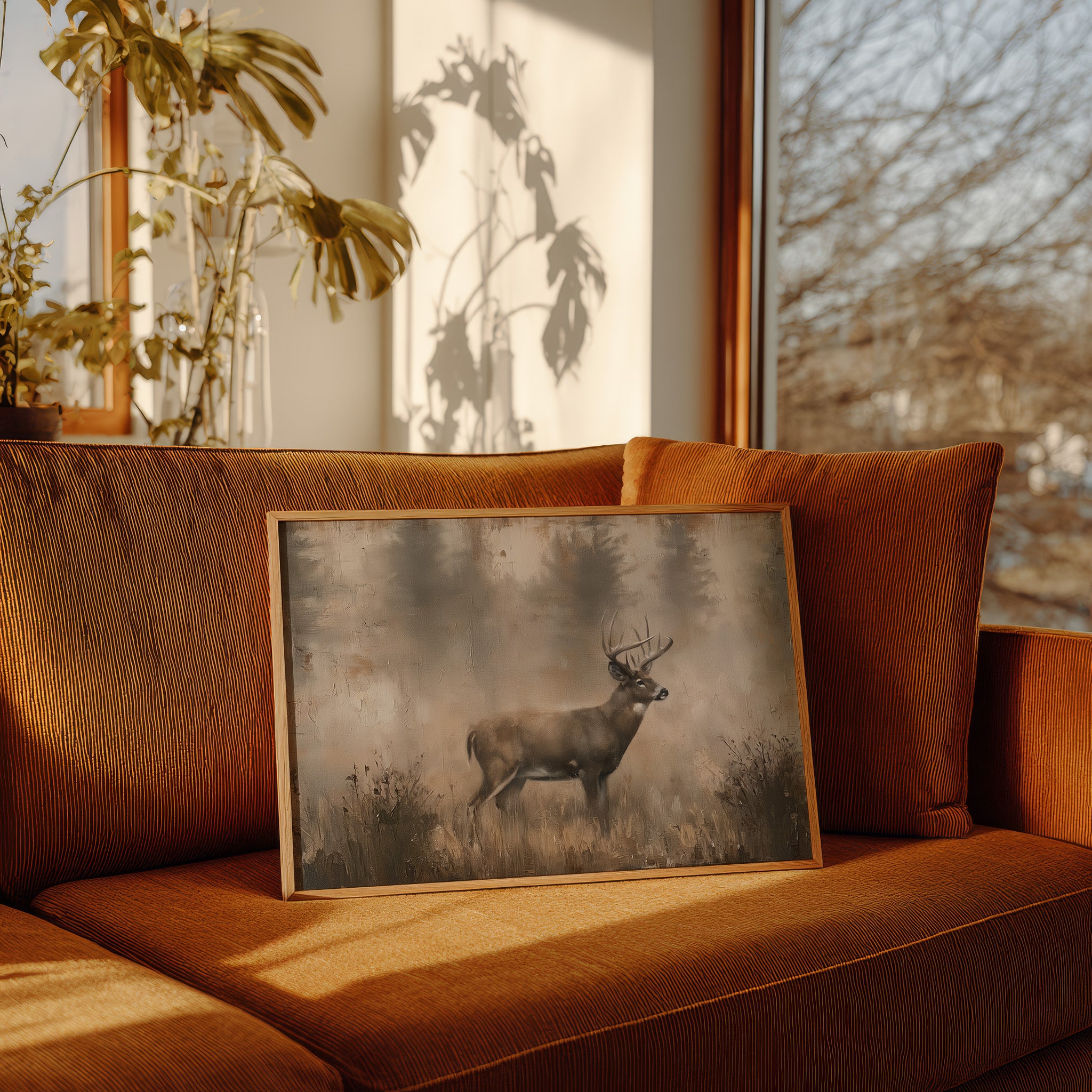 Antlers Through the Mist