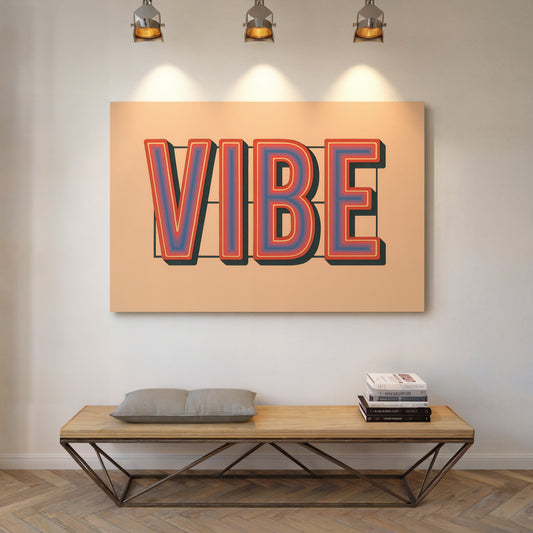 Retro VIBE Gradient Typography