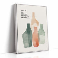 Broken Yet Beautiful Watercolor Vessels