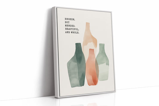 Broken Yet Beautiful Watercolor Vessels
