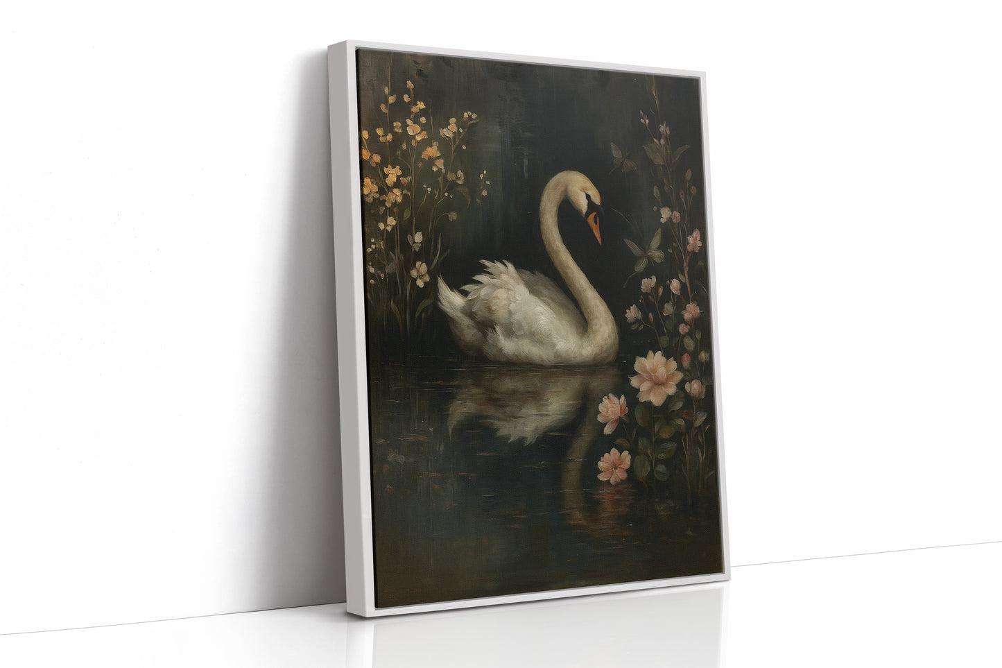 Swan in the Garden of Dusk
