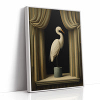 Gilded Stillness Behind The Curtain