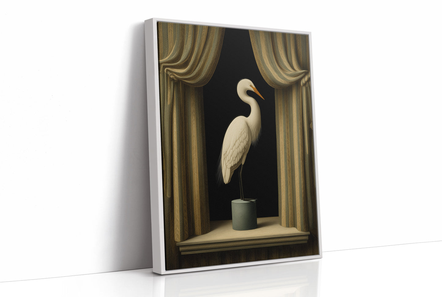 Gilded Stillness Behind The Curtain