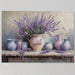 Lavender Spills Across Vintage Vessels