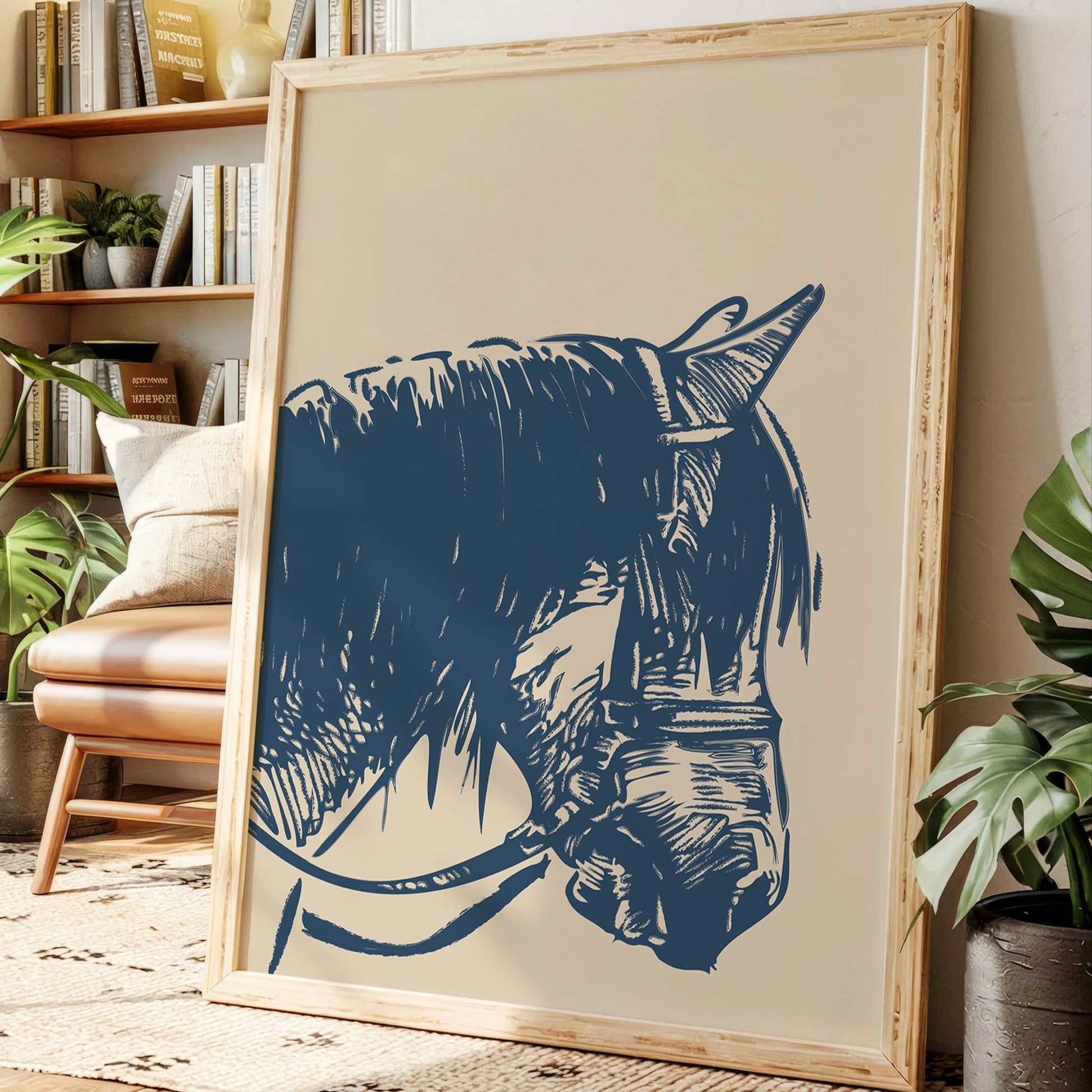 Midnight Blue Stallion Speaks Softly