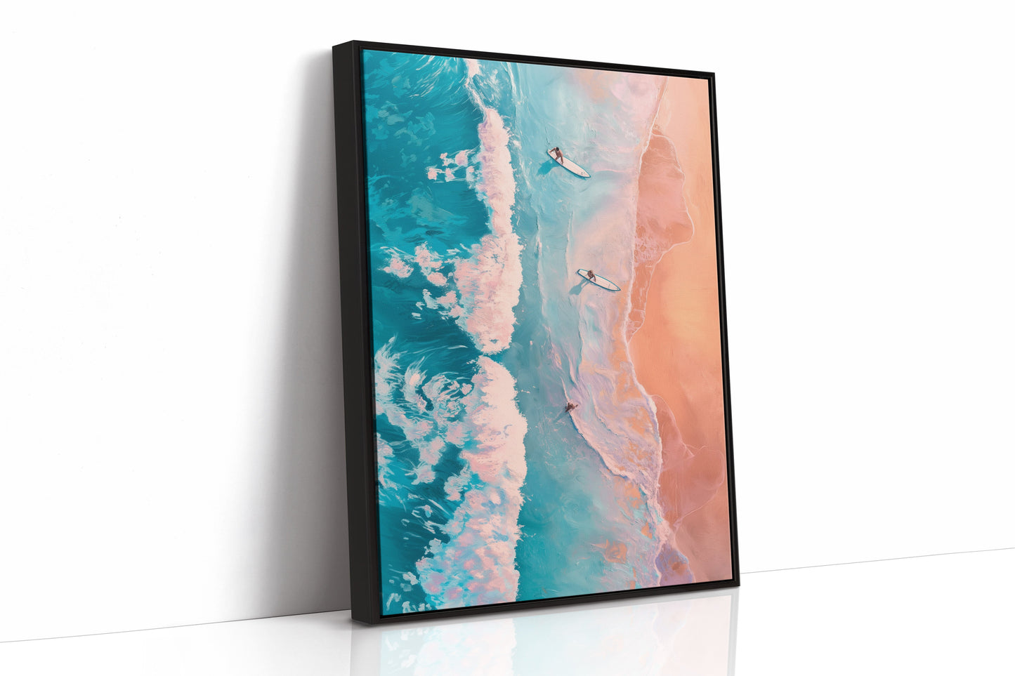 Surfers Chase Coral Tides