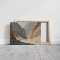 Solitude Among Towering Canyon Walls