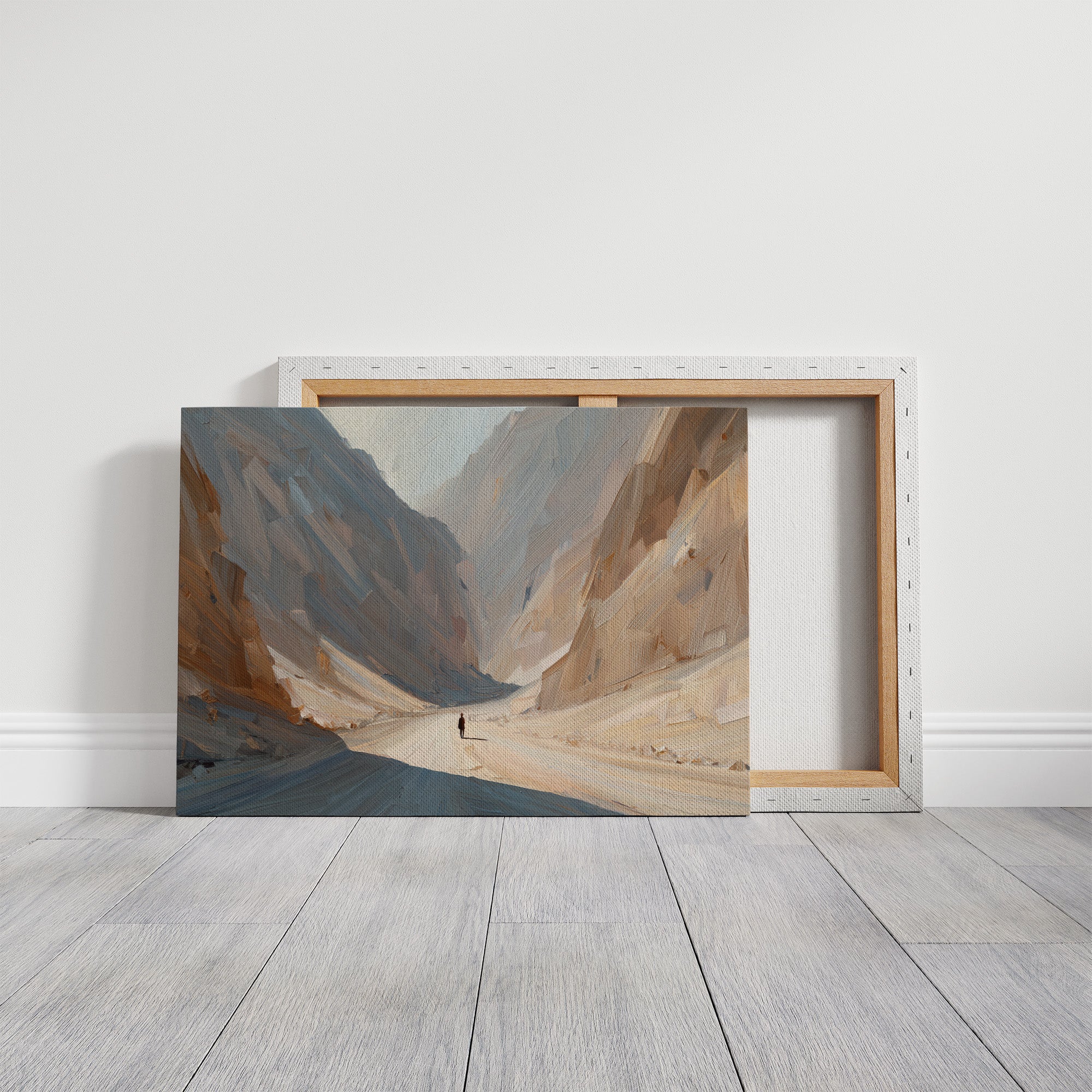 Solitude Among Towering Canyon Walls