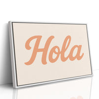 Hola Retro Script Wall Art