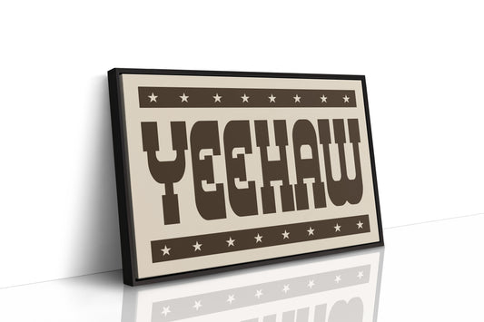Bold Yeehaw Western Star Print