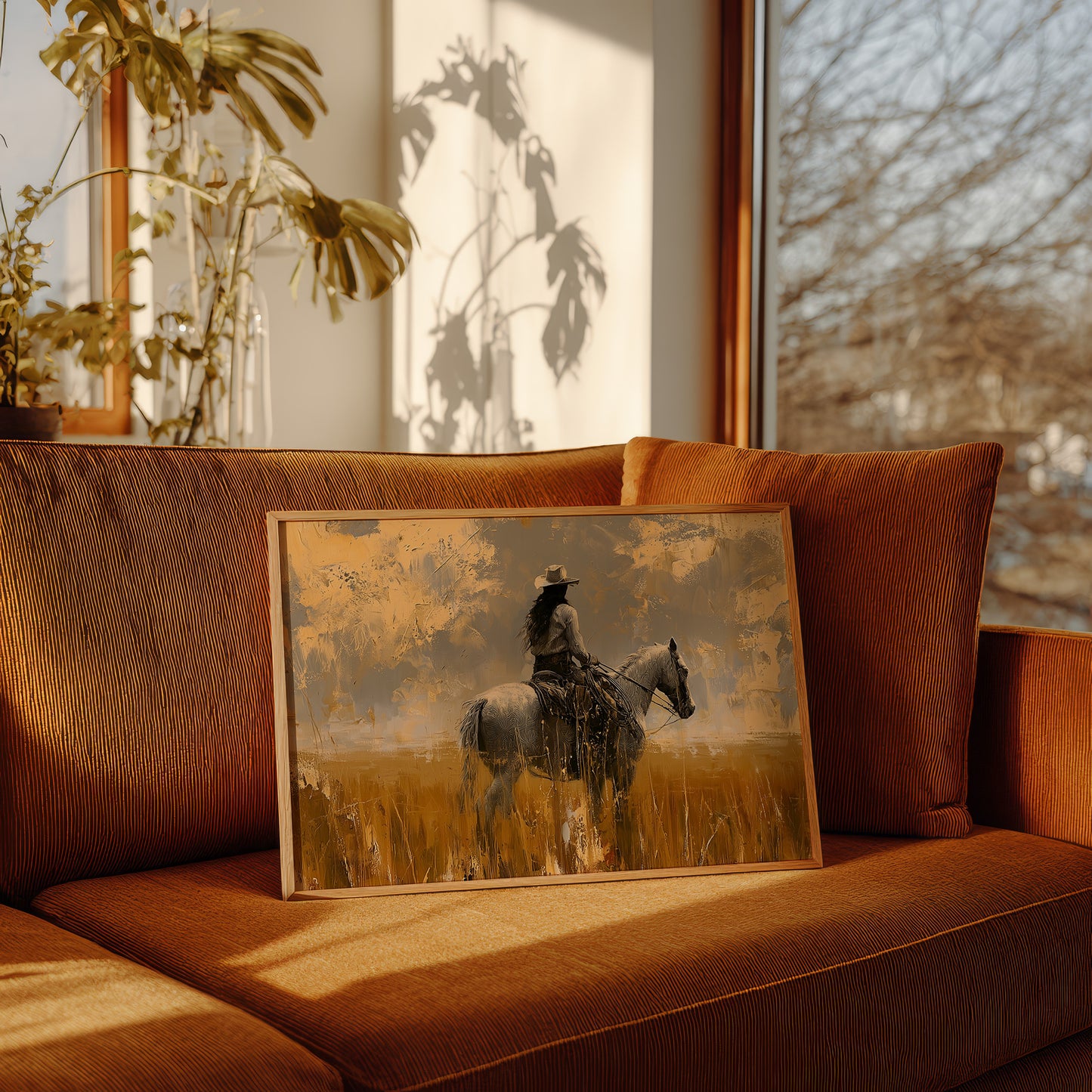 Rider in the Gold Field