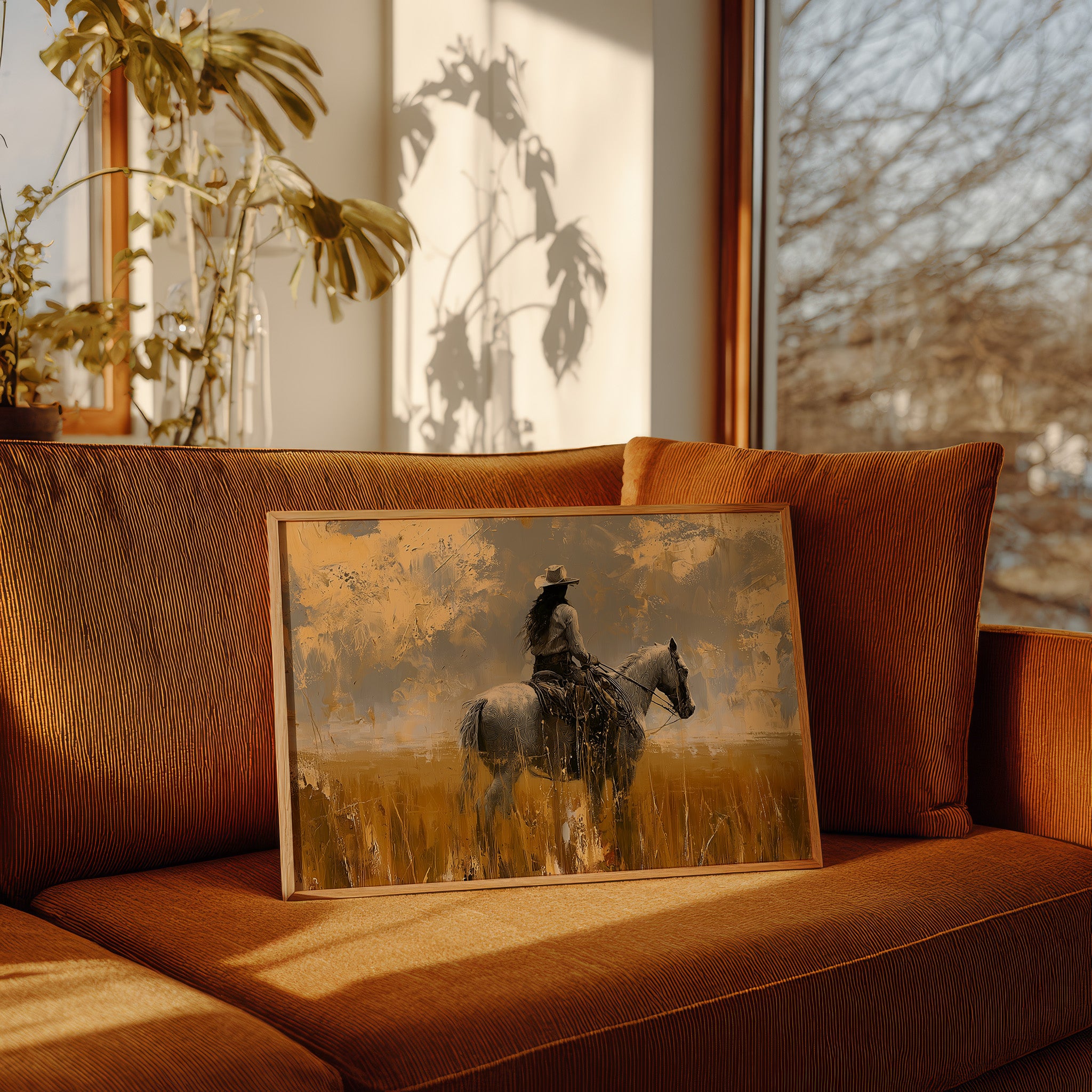 Rider in the Gold Field