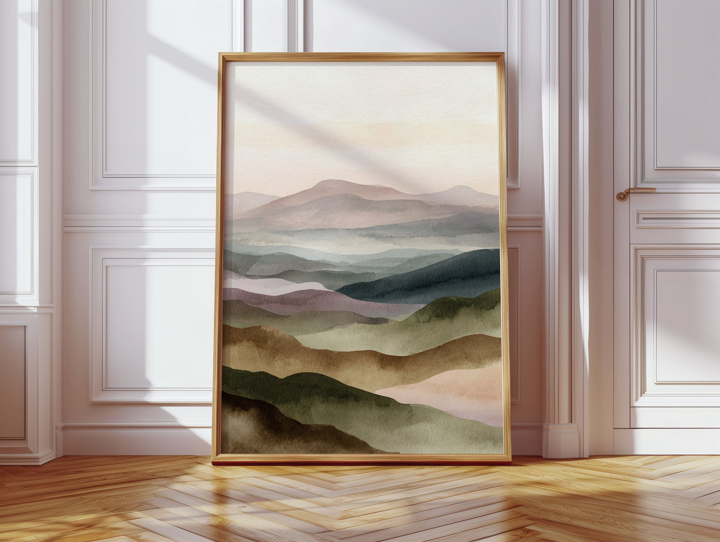 Mountains Breathe in Gentle Hues