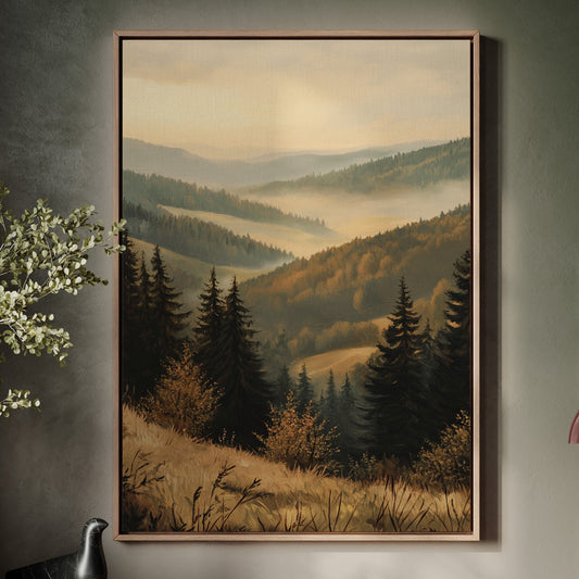 Golden Hues of Distant Valleys