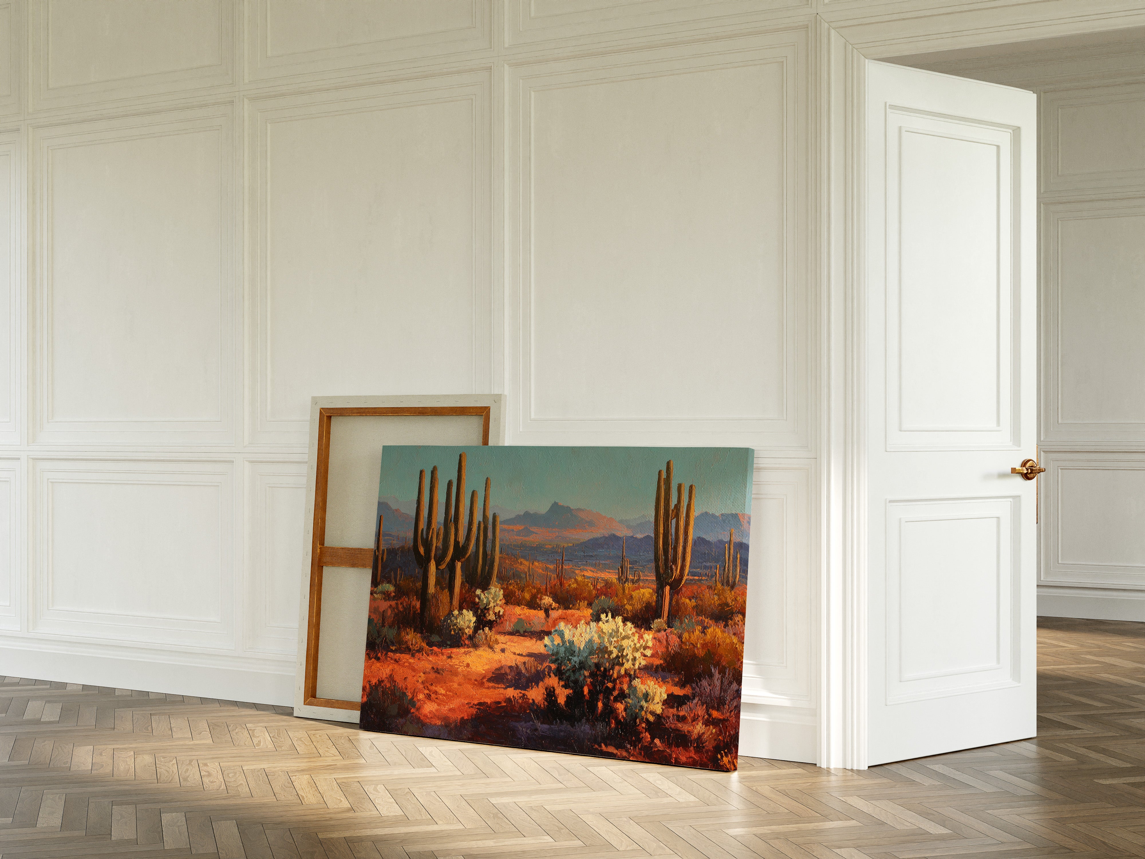 Copper Light Bathes Desert Giants