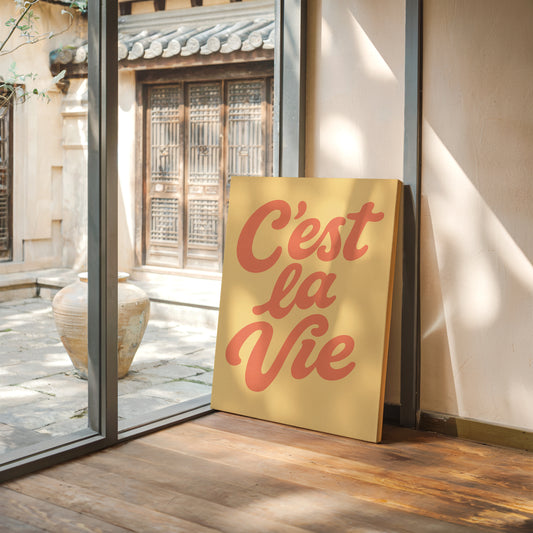 C’est La Vie Retro Wall Art