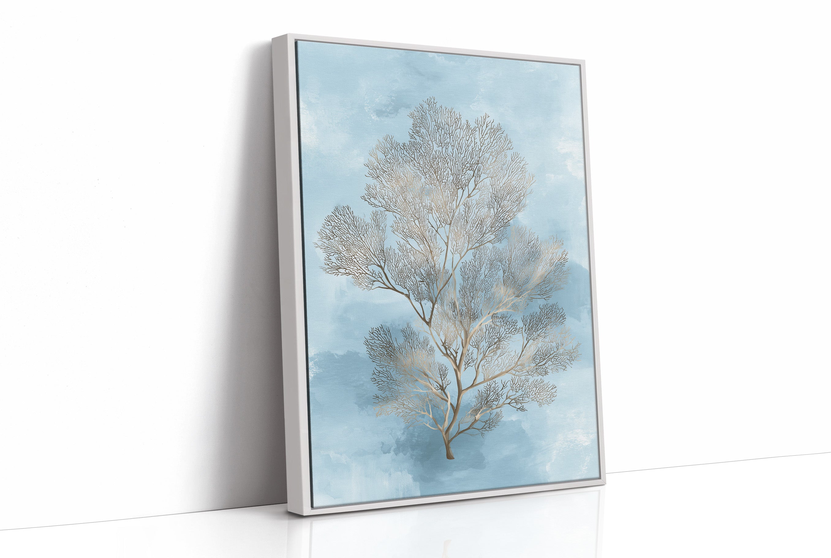 Coral Branches On Azure Tides