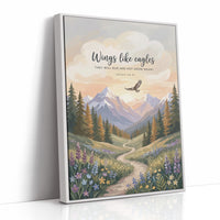 Wings Like Eagles: Alpine Meadow Scripture Print