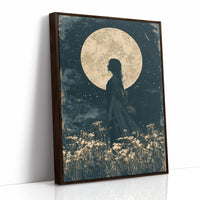 Braided Silhouette Beneath The Moon