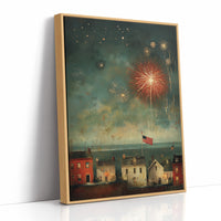 Smoke and Stars Over the Harbor