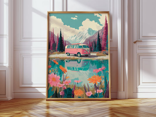 Journey Through Blooming Reflections