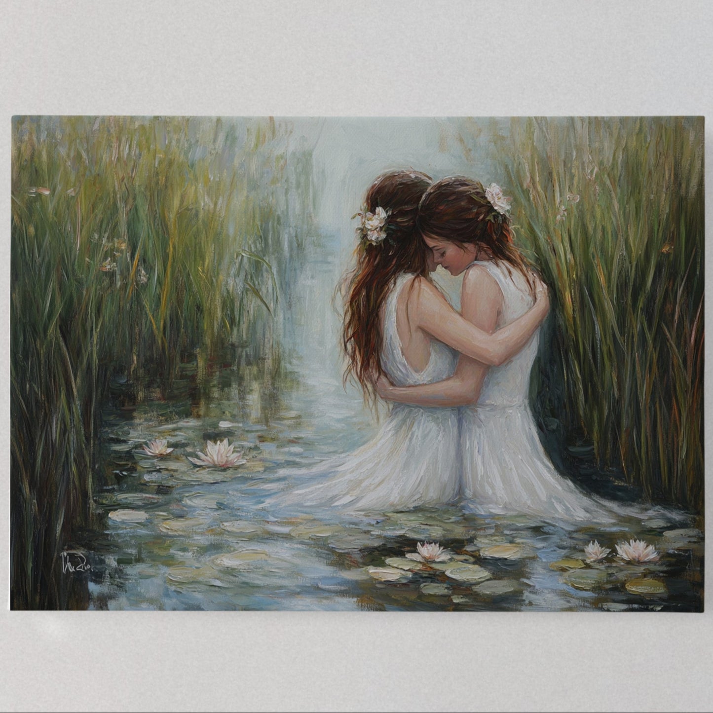 Lotus Dance Among Summer Reeds