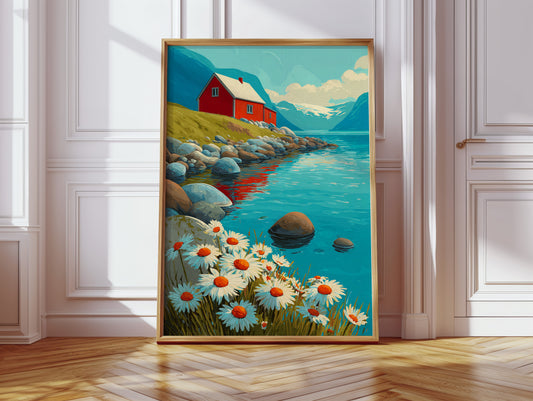 Nestled Among Daisies and Stones